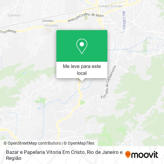 Bazar e Papelaria Vitoria Em Cristo mapa