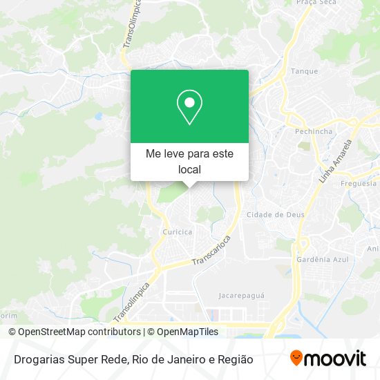 Drogarias Super Rede mapa