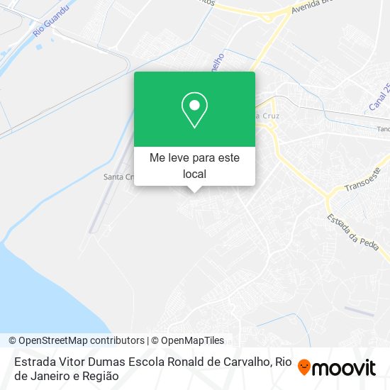 Estrada Vitor Dumas Escola Ronald de Carvalho mapa