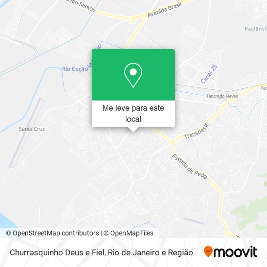 Churrasquinho Deus e Fiel mapa