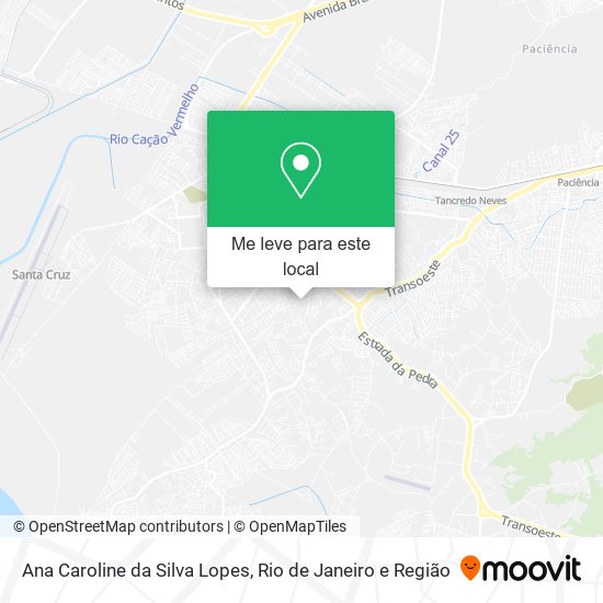 Ana Caroline da Silva Lopes mapa