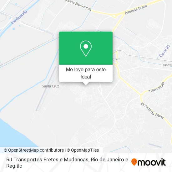 RJ Transportes Fretes e Mudancas mapa