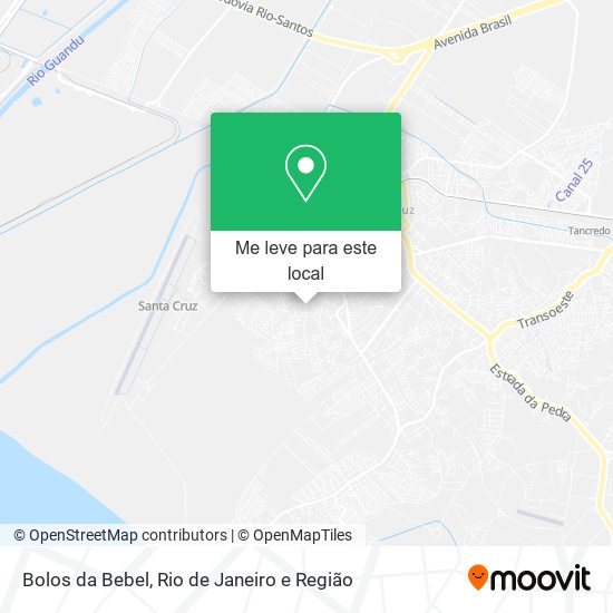 Bolos da Bebel mapa