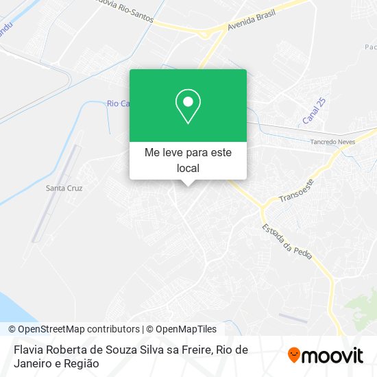 Flavia Roberta de Souza Silva sa Freire mapa