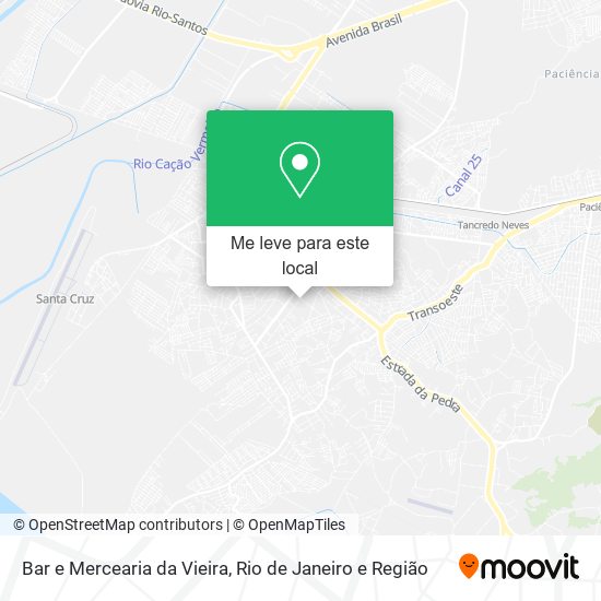 Bar e Mercearia da Vieira mapa