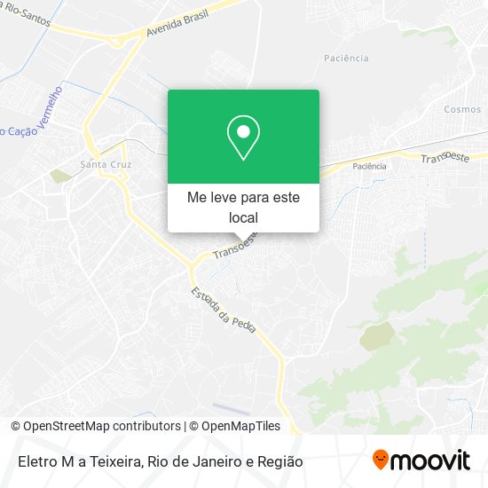 Eletro M a Teixeira mapa