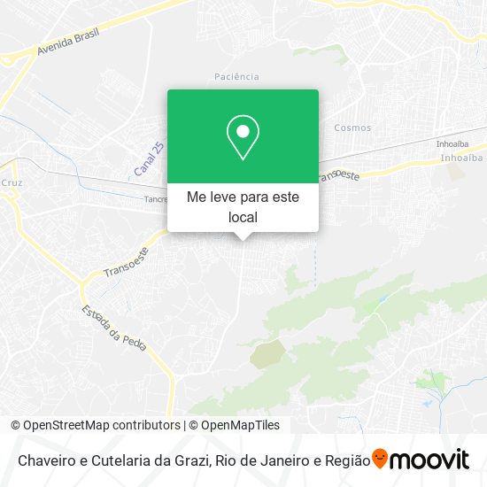 Chaveiro e Cutelaria da Grazi mapa