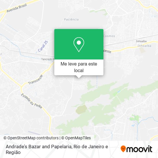 Andrade's Bazar and Papelaria mapa