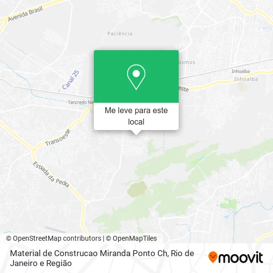 Material de Construcao Miranda Ponto Ch mapa