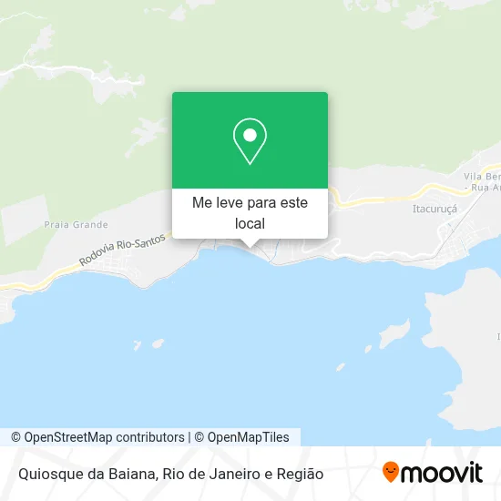 Quiosque da Baiana mapa