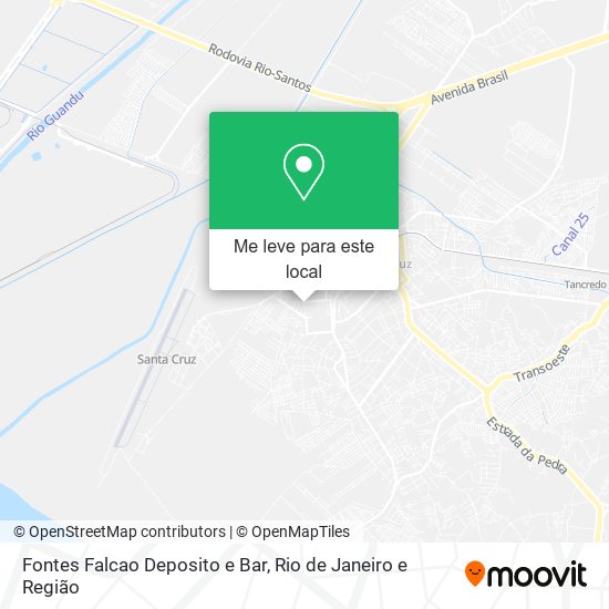 Fontes Falcao Deposito e Bar mapa