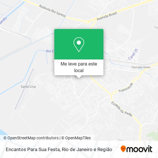 Encantos Para Sua Festa mapa