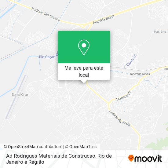 Ad Rodrigues Materiais de Construcao mapa