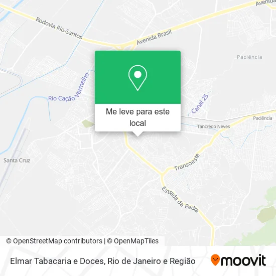 Elmar Tabacaria e Doces mapa