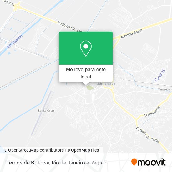 Lemos de Brito sa mapa