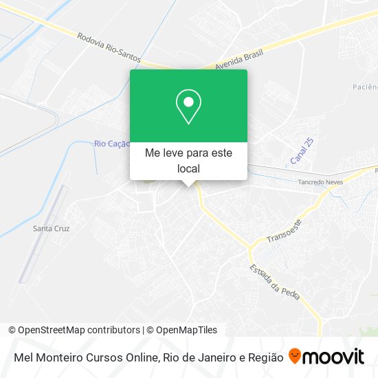 Mel Monteiro Cursos Online mapa