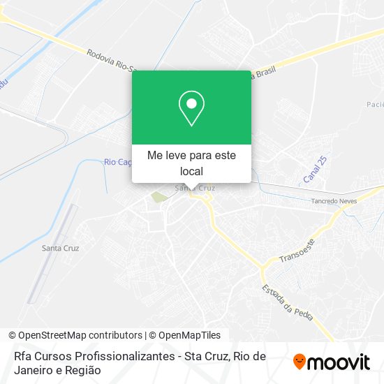 Rfa Cursos Profissionalizantes - Sta Cruz mapa