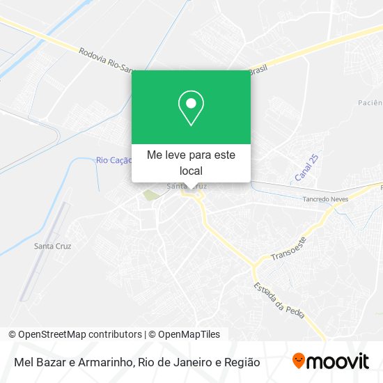 Mel Bazar e Armarinho mapa