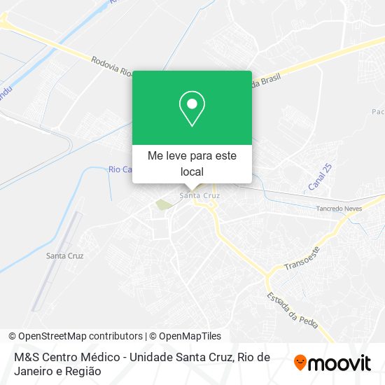 M&S Centro Médico - Unidade Santa Cruz mapa