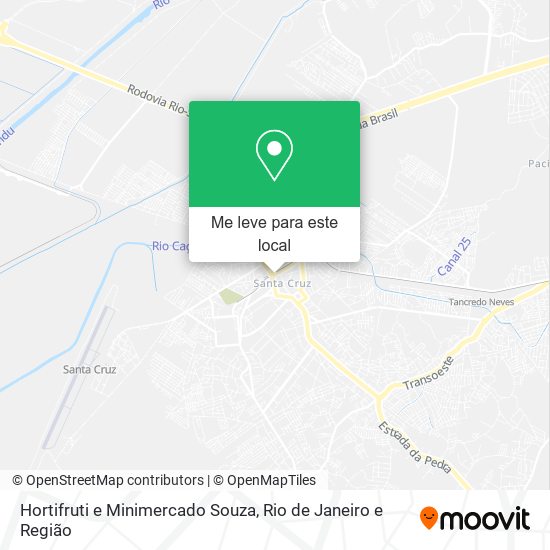 Hortifruti e Minimercado Souza mapa