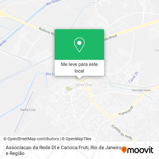 Associacao da Rede Dl e Carioca Fruti mapa