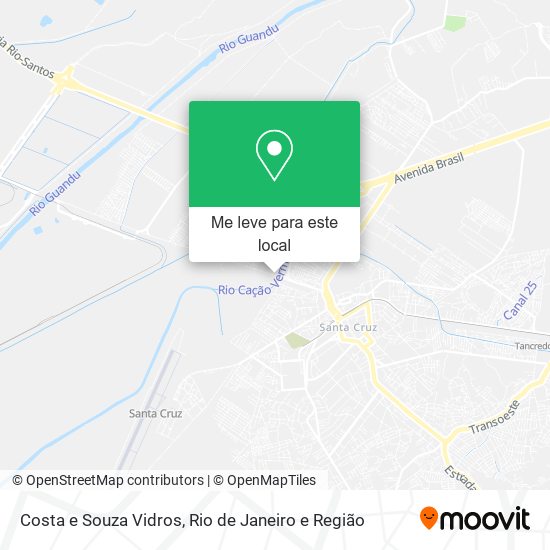 Costa e Souza Vidros mapa