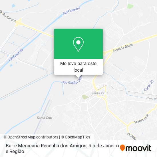 Bar e Mercearia Resenha dos Amigos mapa