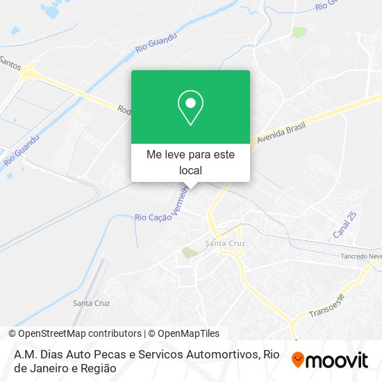 A.M. Dias Auto Pecas e Servicos Automortivos mapa