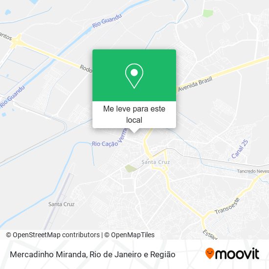 Mercadinho Miranda mapa