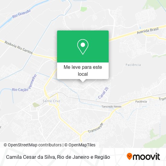Camila Cesar da Silva mapa