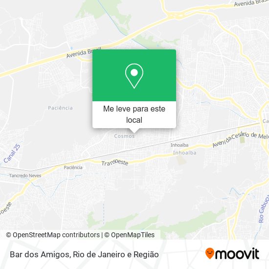 Bar dos Amigos mapa