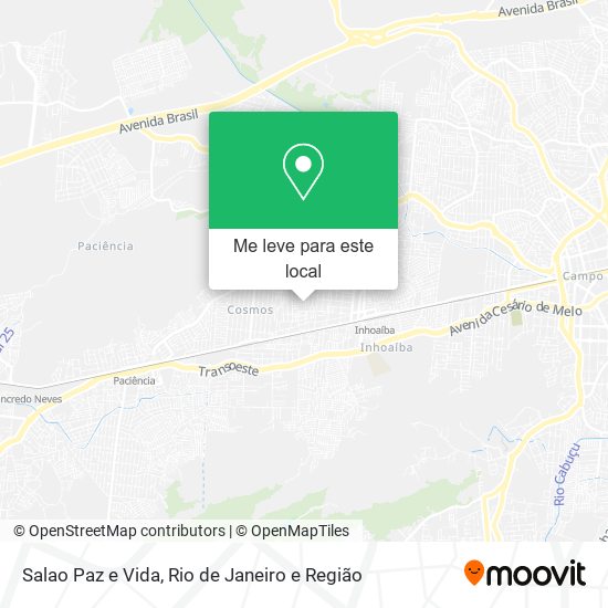 Salao Paz e Vida mapa