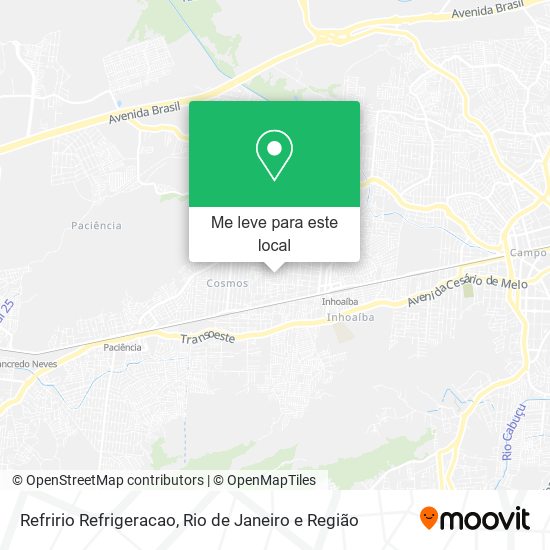 Refririo Refrigeracao mapa