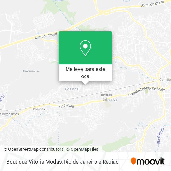 Boutique Vitoria Modas mapa