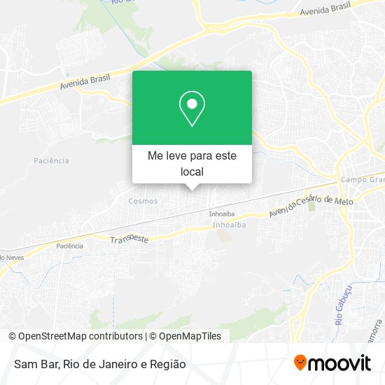 Sam Bar mapa