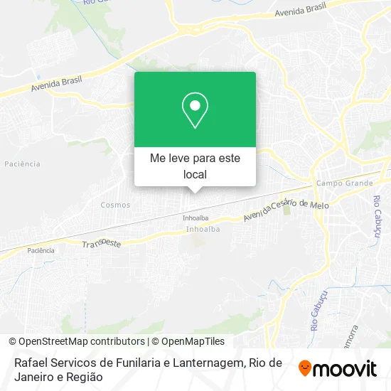 Rafael Servicos de Funilaria e Lanternagem mapa