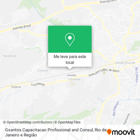 Gsantos Capacitacao Profissional and Consul mapa