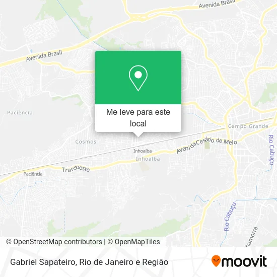 Gabriel Sapateiro mapa