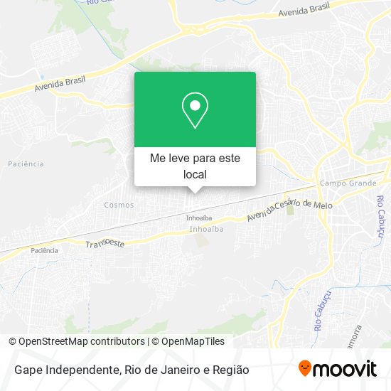 Gape Independente mapa