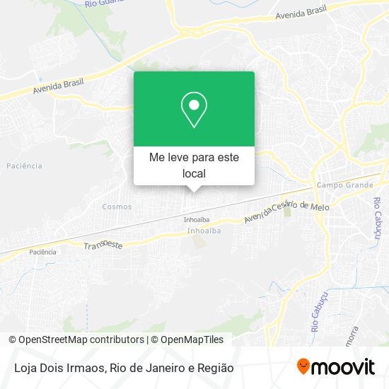 Loja Dois Irmaos mapa