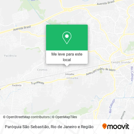 Paróquia São Sebastião mapa
