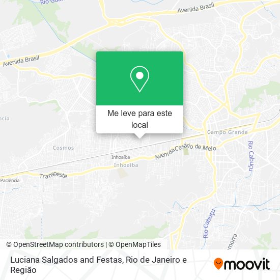 Luciana Salgados and Festas mapa