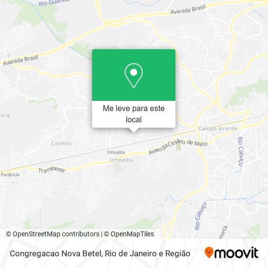 Congregacao Nova Betel mapa