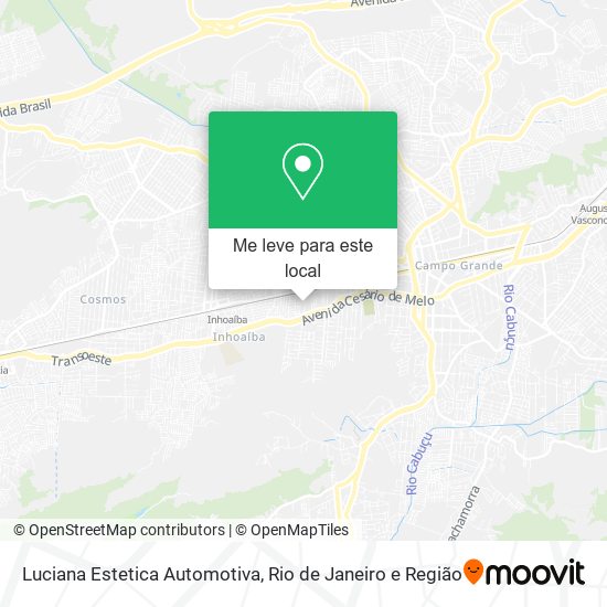 Luciana Estetica Automotiva mapa