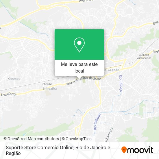 Suporte Store Comercio Online mapa