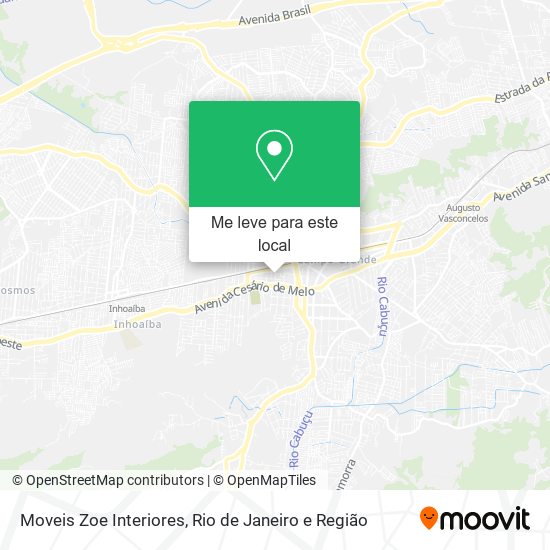 Moveis Zoe Interiores mapa