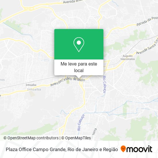 Plaza Office Campo Grande mapa