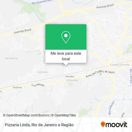 Pizzaria Linda mapa