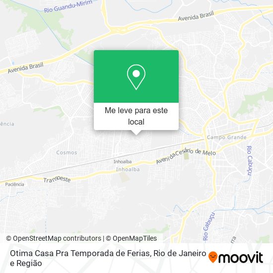 Otima Casa Pra Temporada de Ferias mapa