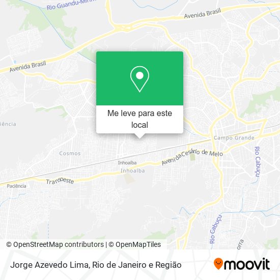 Jorge Azevedo Lima mapa